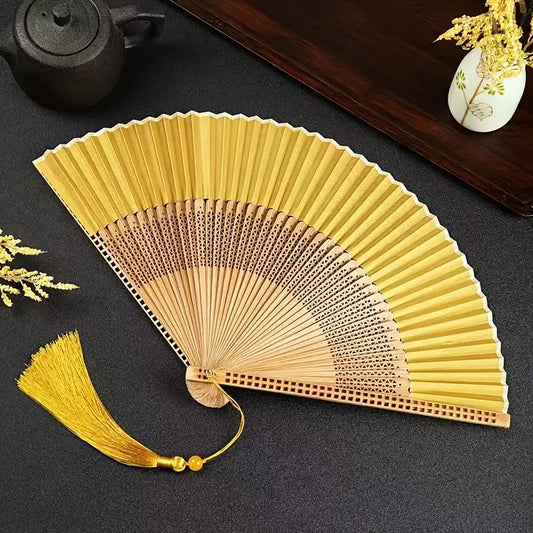 Miss Mustard Folding Fan