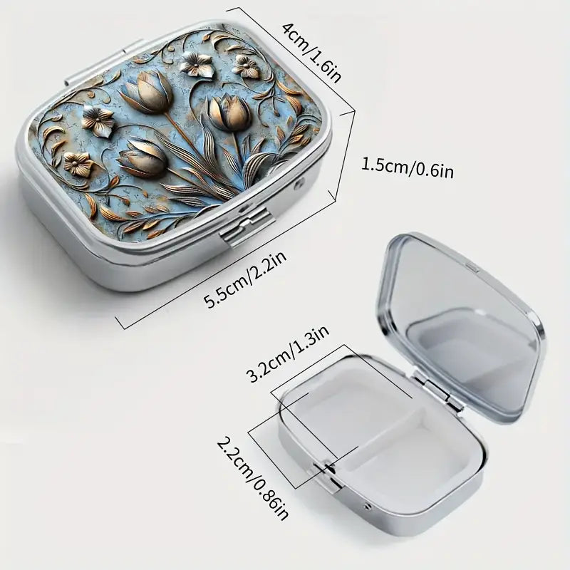 Antique Flora Pill case