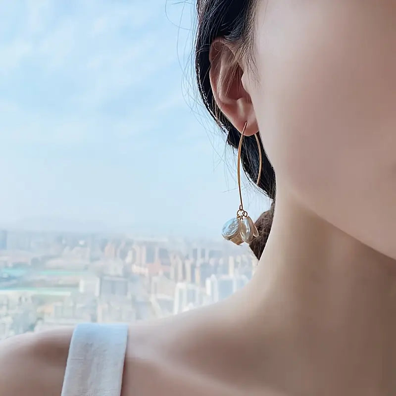 A Bunch of pearls earrings