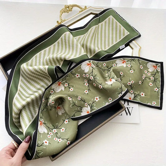 Forest Flow Pure Silk Scarf