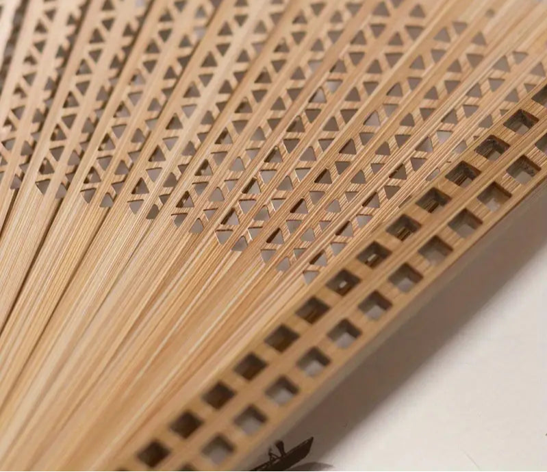 Rosy Red Folding Fan
