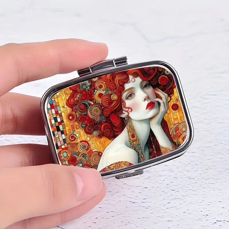Crimson Curls Pill box