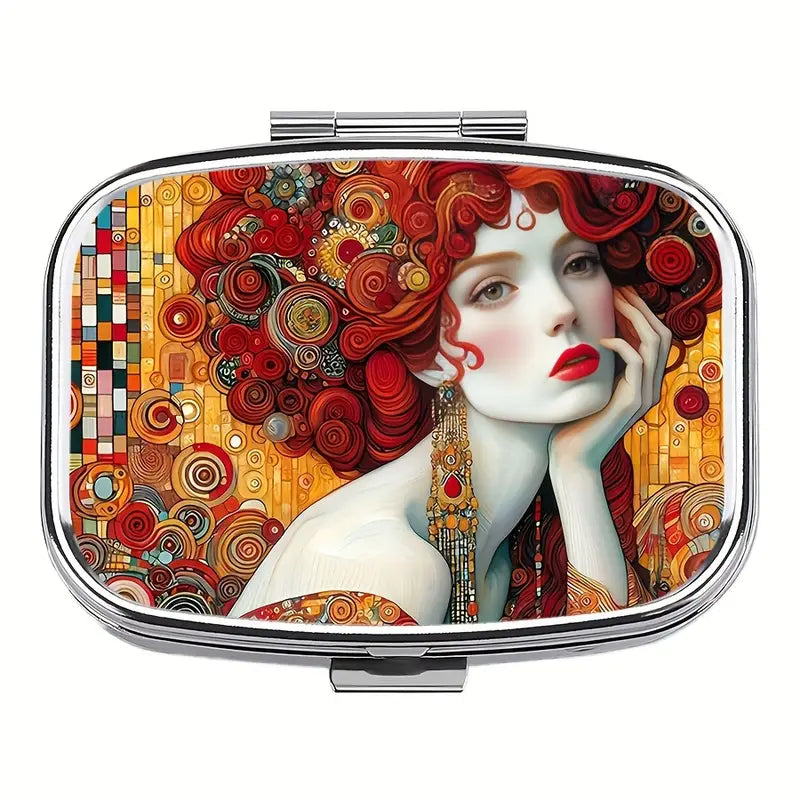 Crimson Curls Pill box
