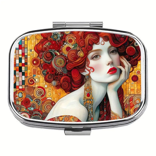 Crimson Curls Pill box