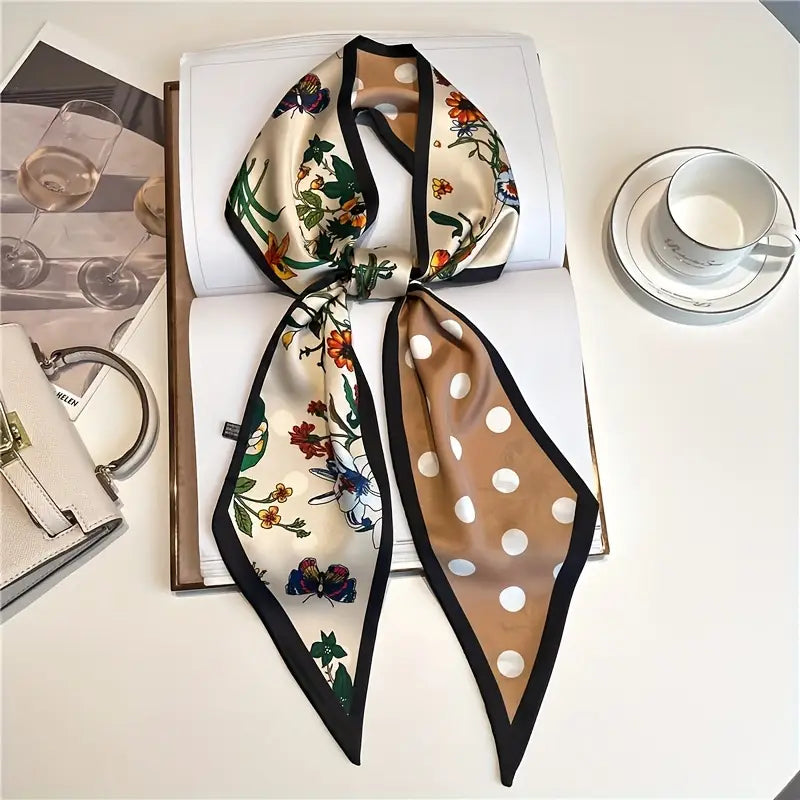 Floral Dotty darling scarf
