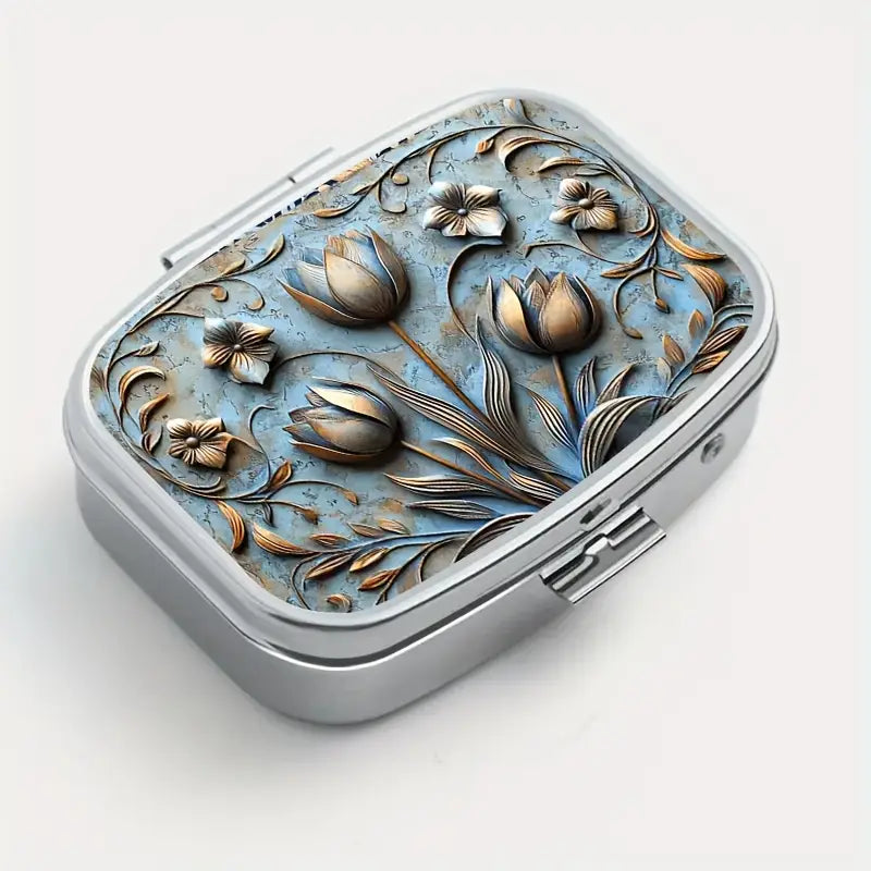 Antique Flora Pill case