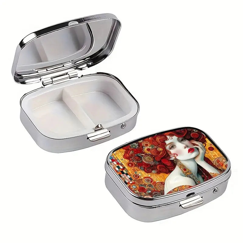 Crimson Curls Pill box