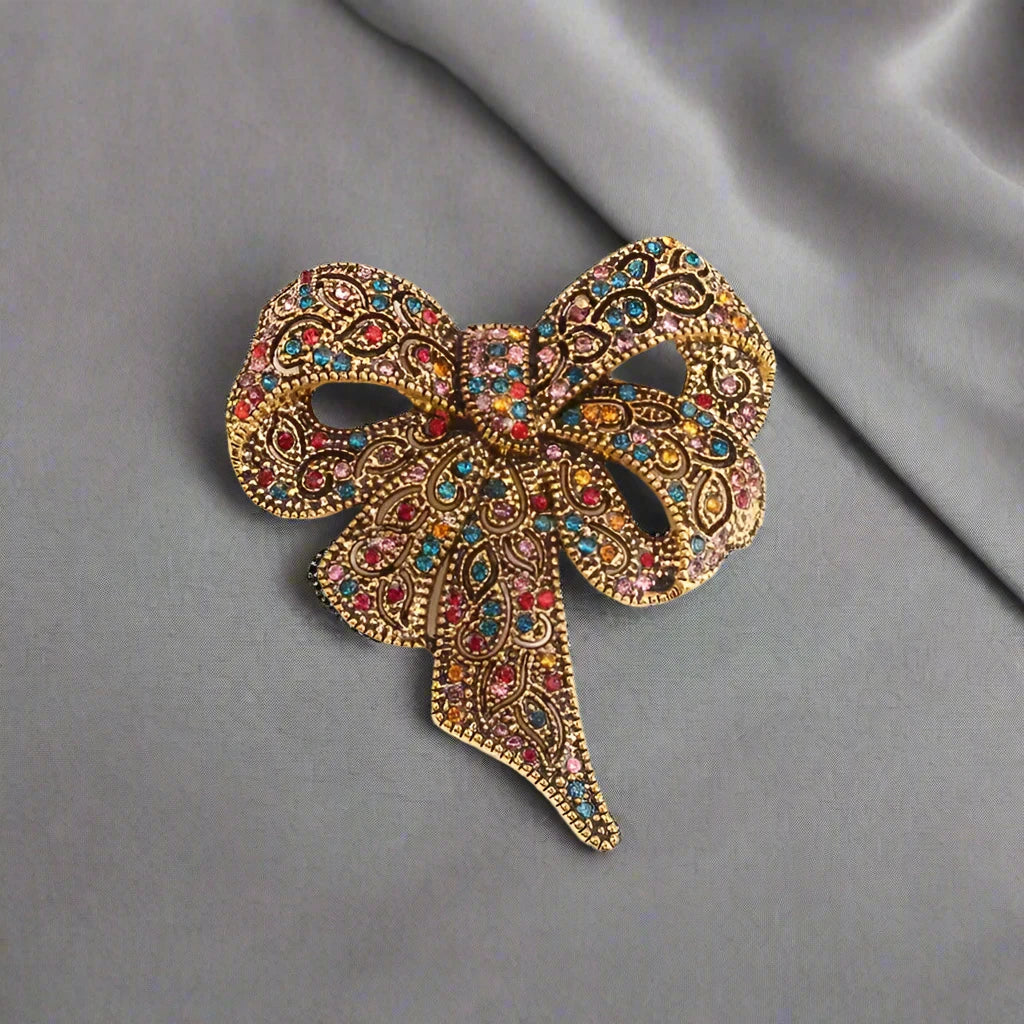 The Sapphire Bow Brooch
