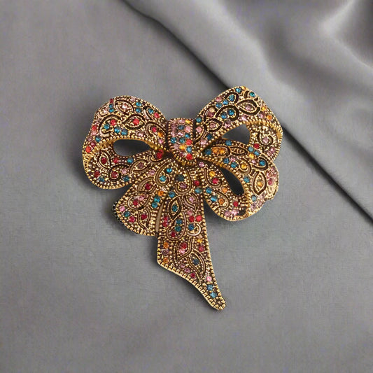 The Sapphire Bow Brooch