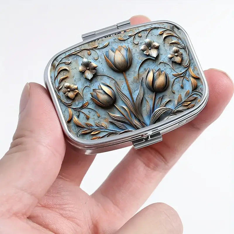 Antique Flora Pill case