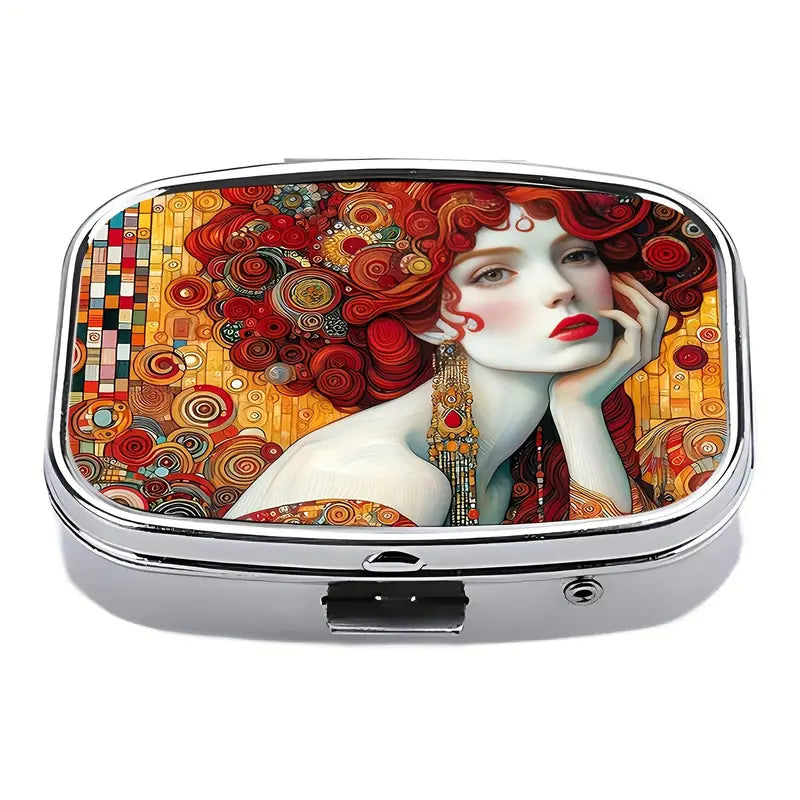 Crimson Curls Pill box