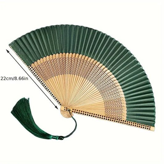 Emerald Green Folding Fan