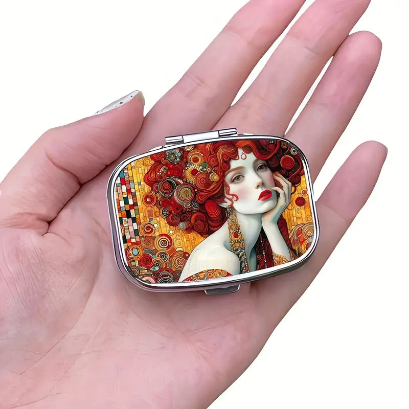 Crimson Curls Pill box